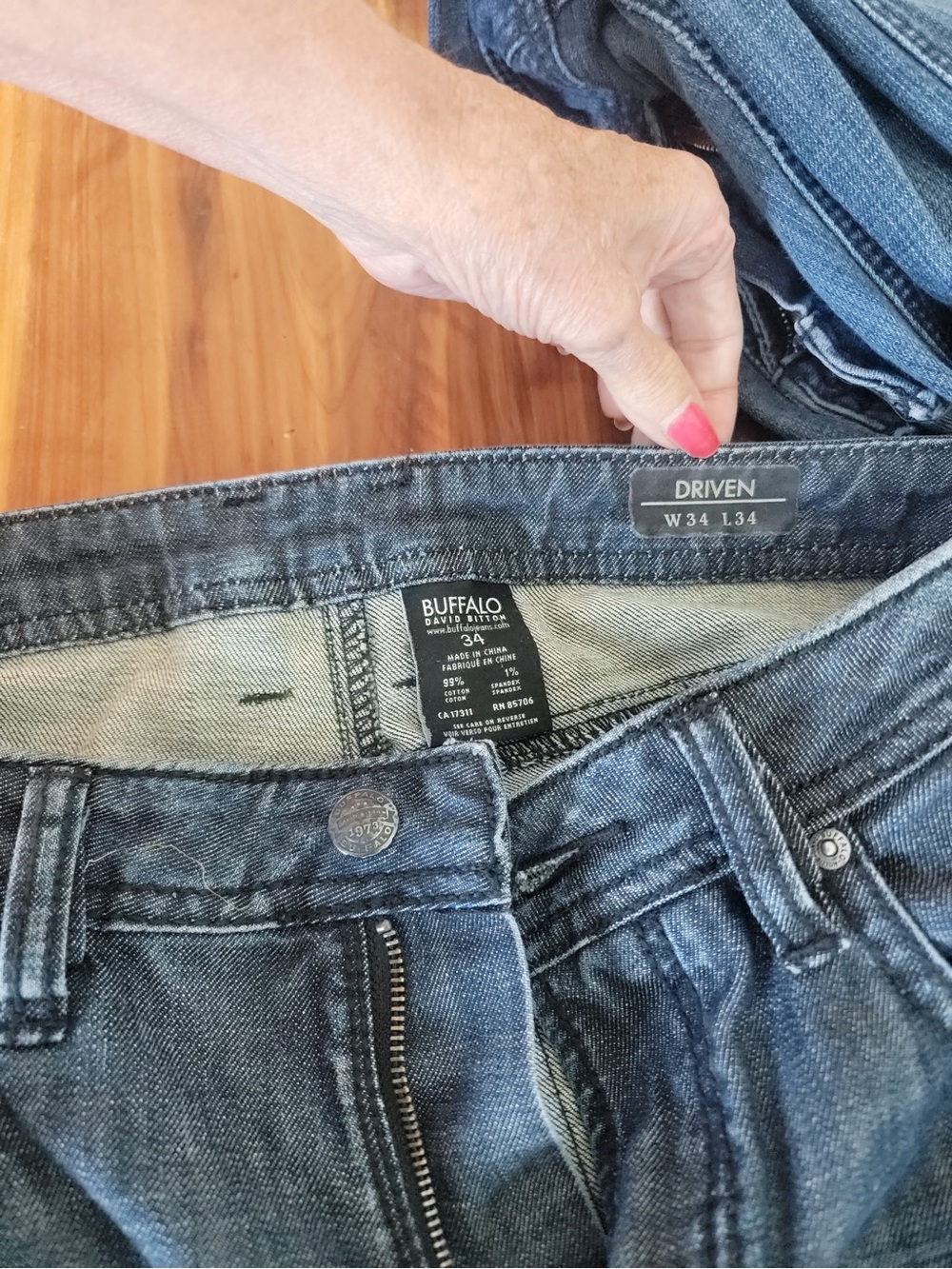Buffalo David Bitton Men's Dark Blue Jeans